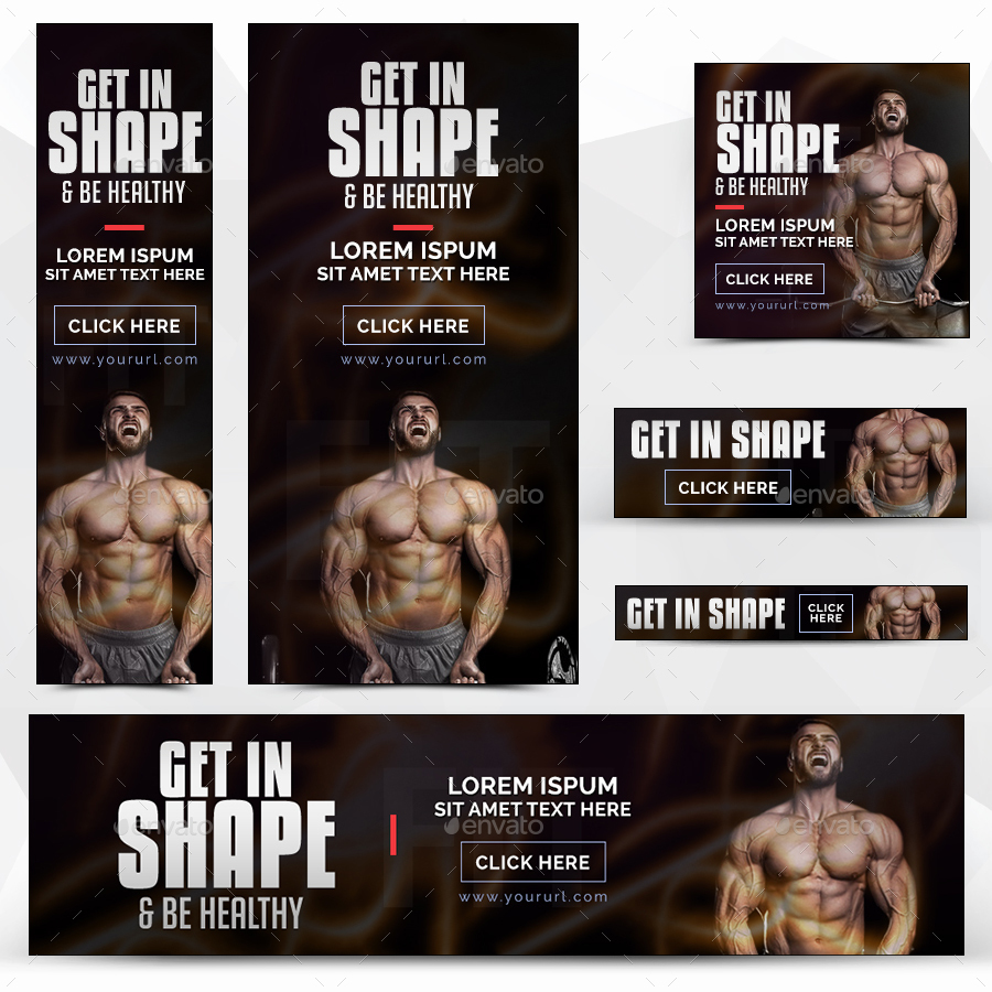 Gym & Fitness Banners by Hyov GraphicRiver